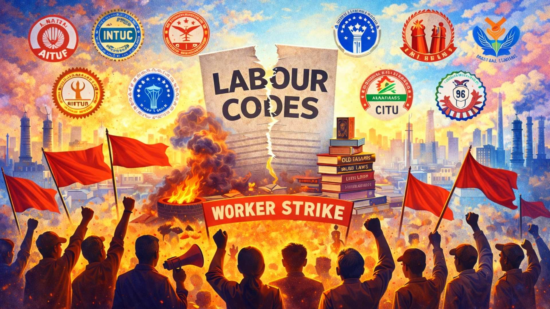 Trade unions protest India’s labour codes amid calls for reform, not repeal