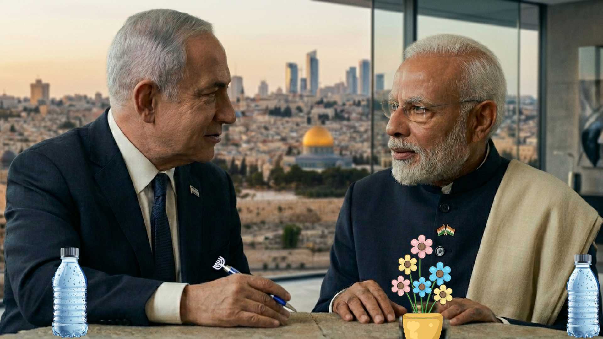 India reinforces strategic ties with Israel while advocating peace and stability in West Asia.