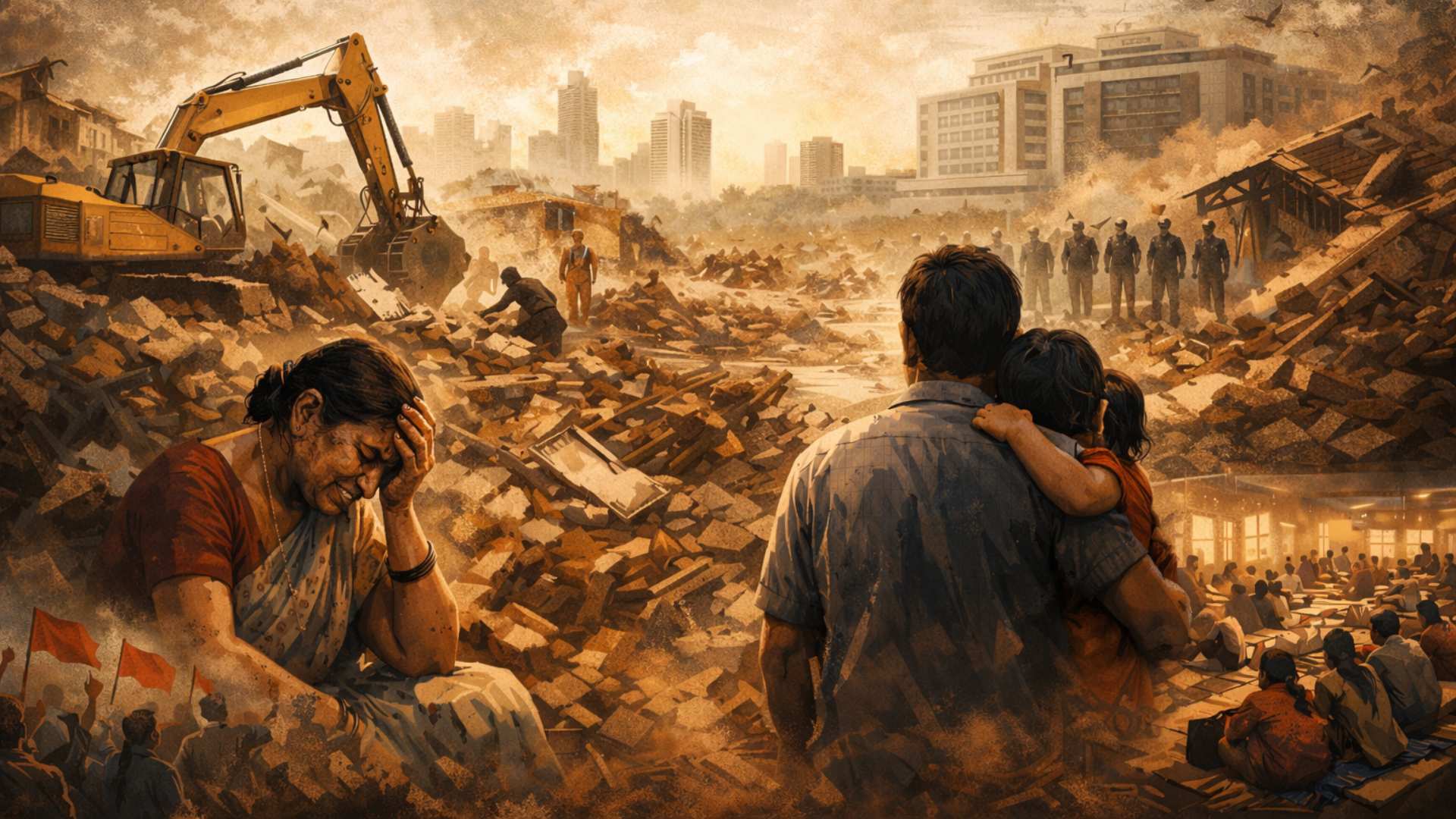 Khammam demolition leaves hundreds homeless on Bhoodan lands