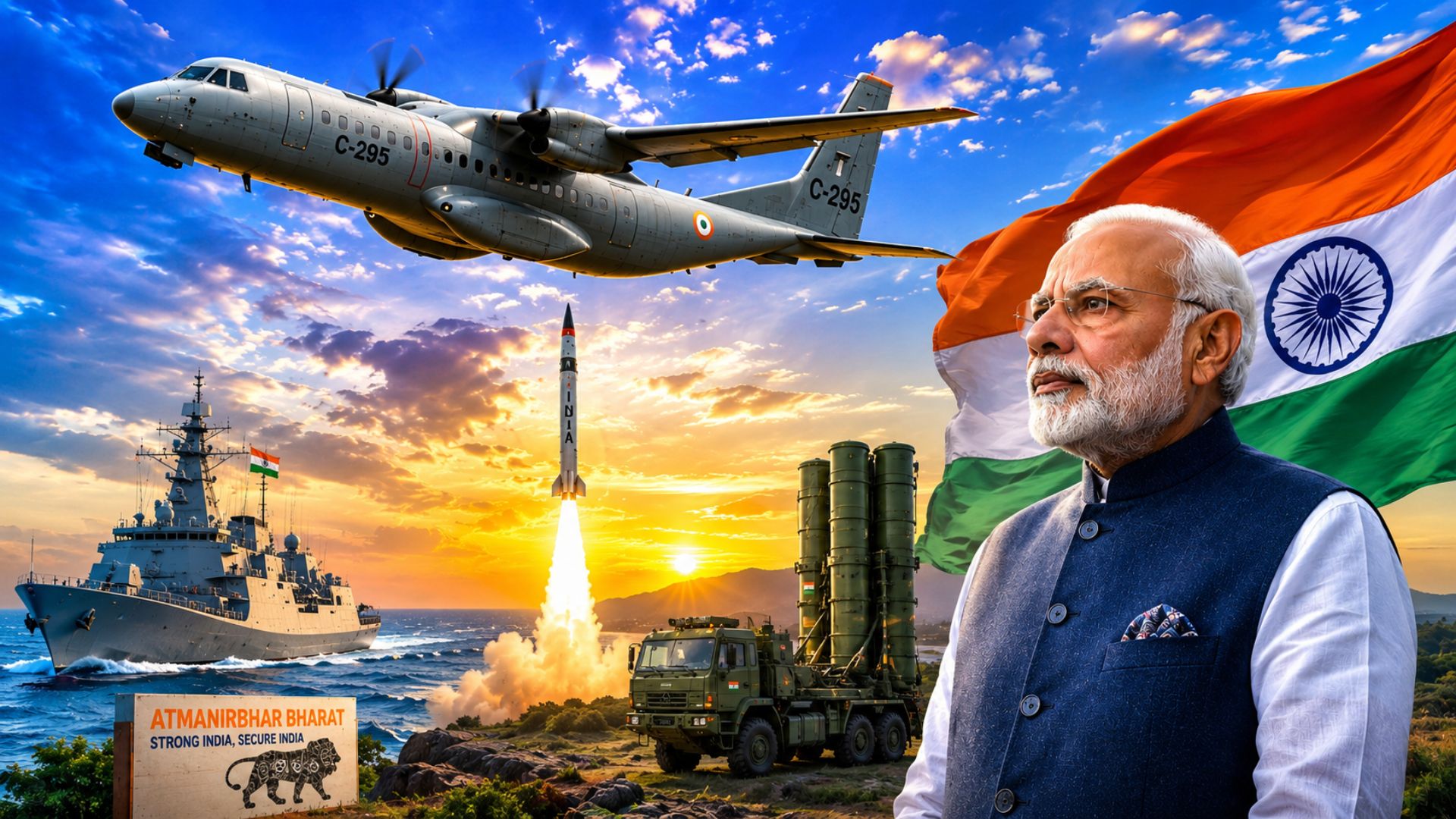 PM Modi highlights India's growing defence self-reliance.