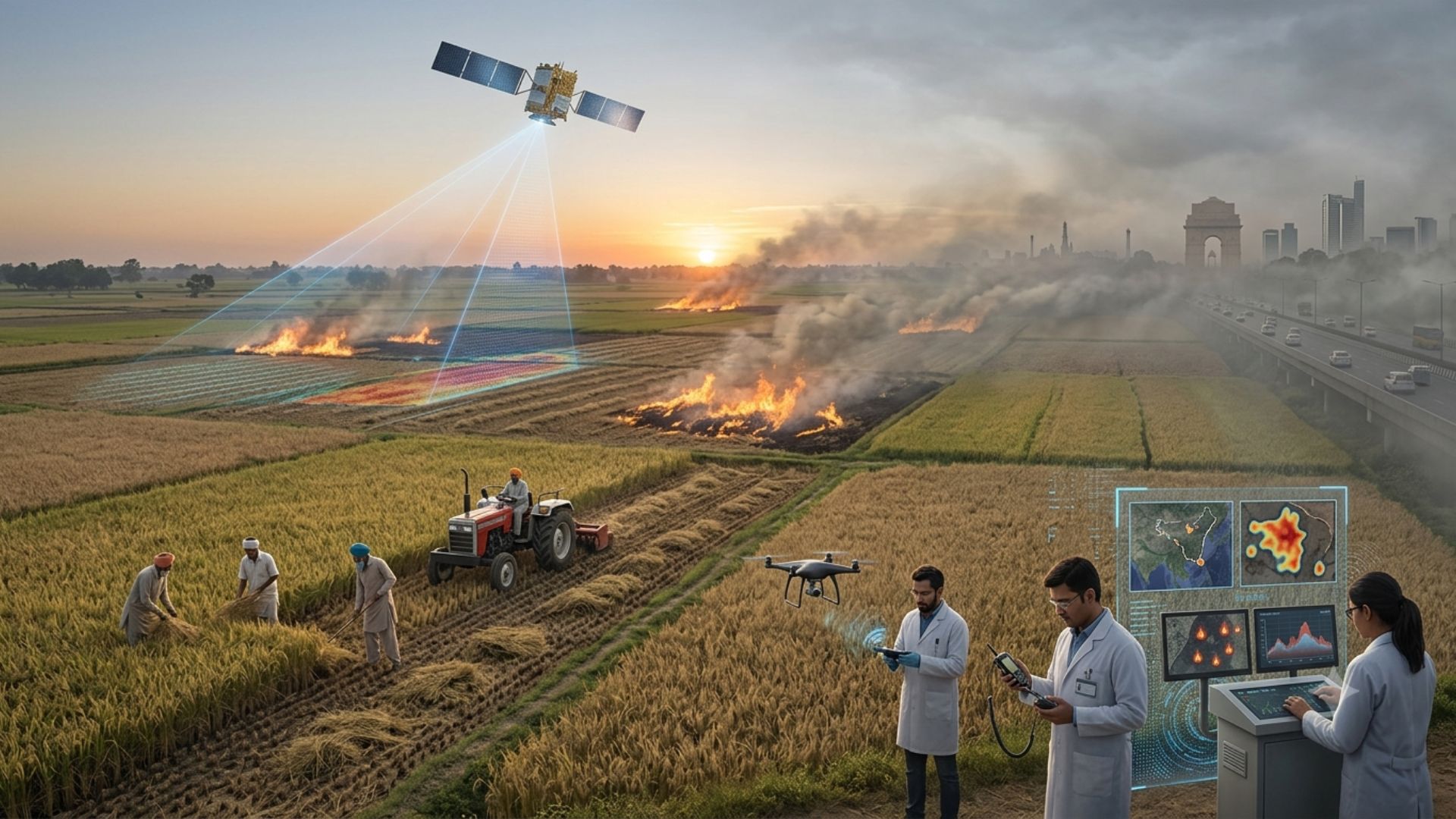 GS3 → Environment & Bio-diversity Delhi’s Winter Pollution: Why Better Measurement of Stubble Burning Matters Sep 4, 2026 •The Hindu •4 mins read