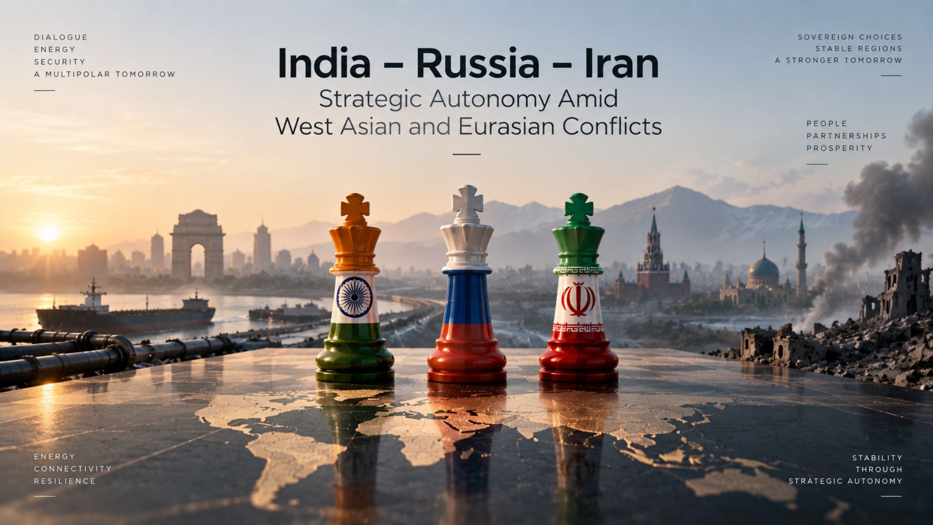 GS2 → International Relations India–Russia–Iran: Strategic Autonomy Amid West Asian and Eurasian Conflicts Sep 12, 2026 •The Hindu •4 mins read